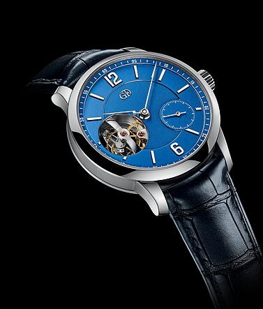Greubel Forsey Tourbillon 24 Secondes Vision Platinium Blue Replica Watch
